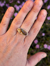 Load image into Gallery viewer, Handmade Royston Ribbon Turquoise Sterling Silver Ring - Size 9

