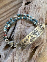 Load image into Gallery viewer, Mountain Soul | Genuine Ocean Jade &amp; Sterling Silver Handmade Bracelet
