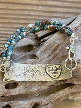 Load image into Gallery viewer, Mountain Soul | Genuine Ocean Jade &amp; Sterling Silver Handmade Bracelet
