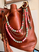 Load image into Gallery viewer, &quot;One in a Melon&quot; Multi-Strand Beaded Bag Necklace

