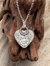 Load image into Gallery viewer, Cotton Candy Turquoise Heart Necklace
