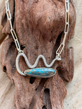 Load image into Gallery viewer, Morenci 2 Turquoise Snake Necklace

