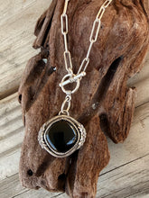 Load image into Gallery viewer, Sterling Silver Wayfinder Necklace - Onyx
