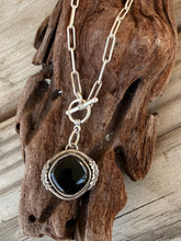 Load image into Gallery viewer, Sterling Silver Wayfinder Necklace - Onyx
