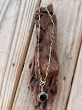 Load image into Gallery viewer, Sterling Silver Wayfinder Necklace - Onyx
