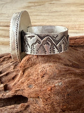 Load image into Gallery viewer, Nevada Variscite Moutainscape Ring - Size 11 (will fit more like size 10 due to wide band)
