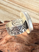 Load image into Gallery viewer, Nevada Variscite Moutainscape Ring - Size 11 (will fit more like size 10 due to wide band)
