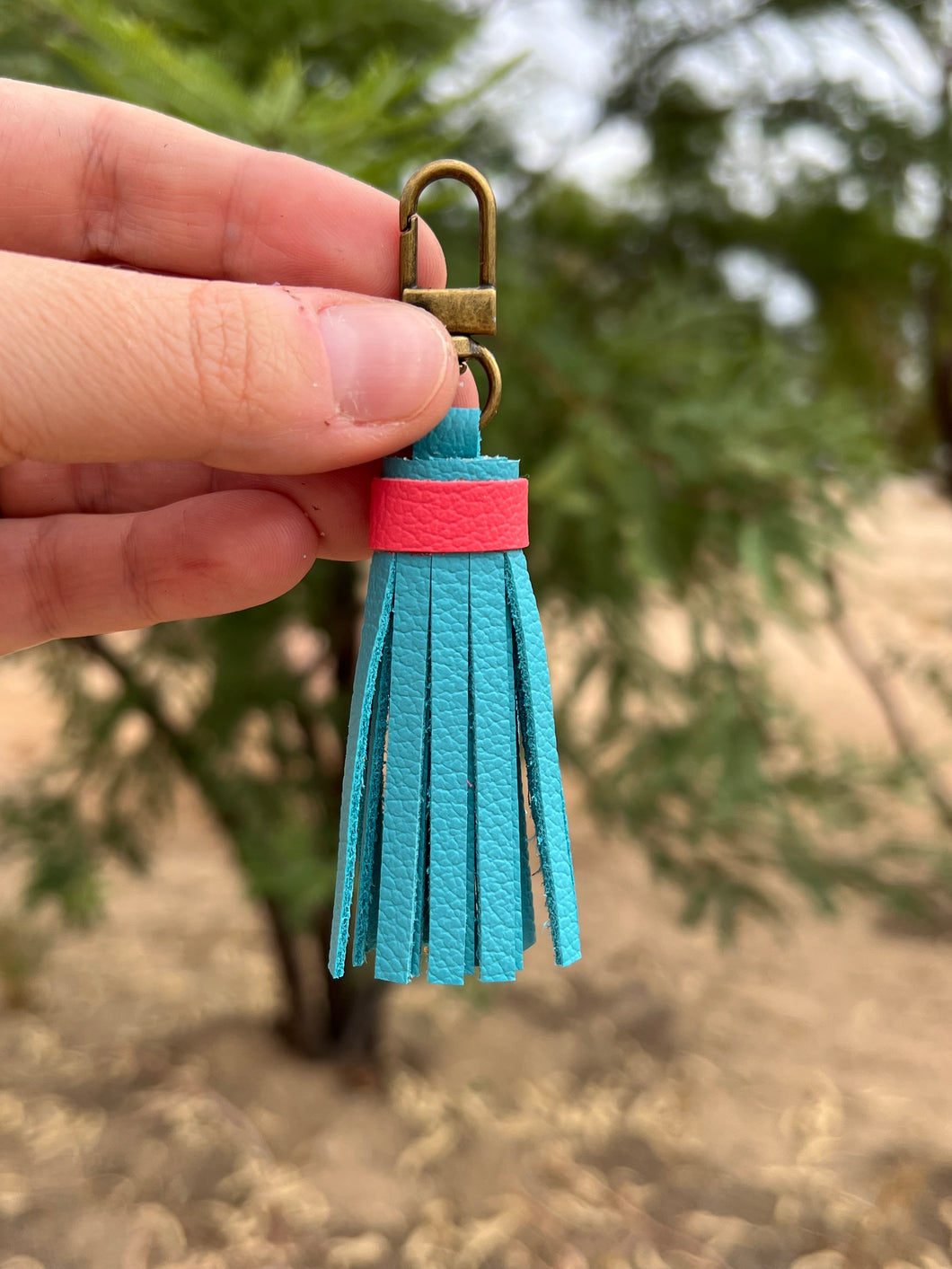 Handmade Leather Zipper Pull Tassel