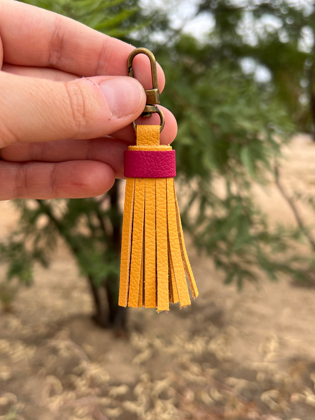 Handmade Leather Zipper Pull Tassel