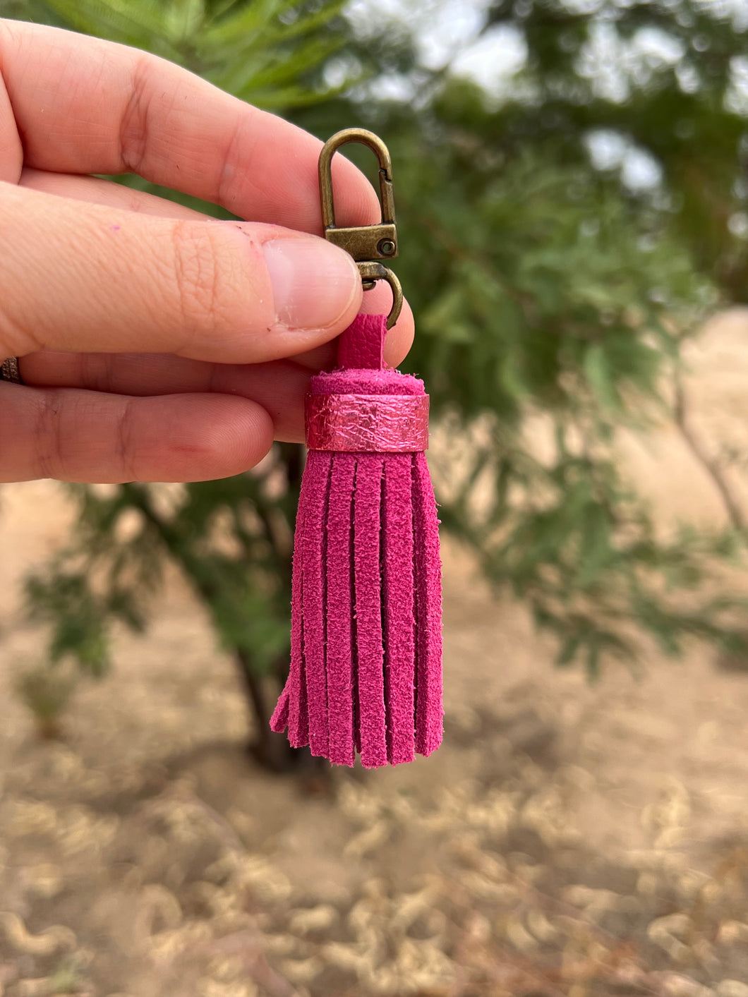 Handmade Leather Zipper Pull Tassel