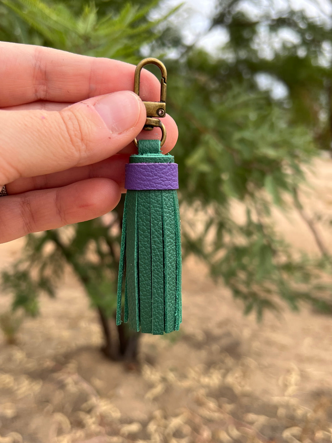 Handmade Leather Zipper Pull Tassel