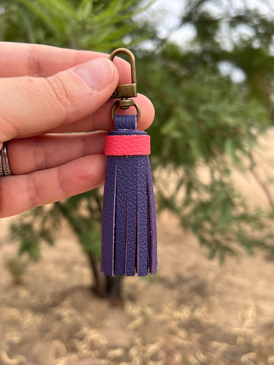 Handmade Leather Zipper Pull Tassel