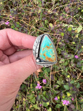 Load image into Gallery viewer, Handmade Sterling Silver Rising Phoenix Turquoise Ring
