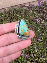 Load image into Gallery viewer, Handmade Sterling Silver Rising Phoenix Turquoise Ring

