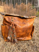 Load image into Gallery viewer, Handmade Braided Double Leather Cowhide Tassel - Western Theme
