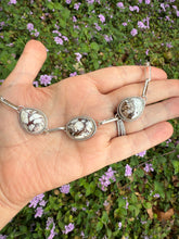Load image into Gallery viewer, Wild Horse Jasper Necklace with Handmade Paperclip Chain
