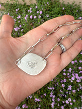 Load image into Gallery viewer, Hubei Bamboo Mountain Turquoise Necklace with Handmade Paperclip Chain
