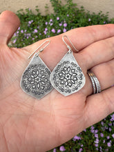 Load image into Gallery viewer, Hand Stamped Sterling Silver Lightweight Earrings
