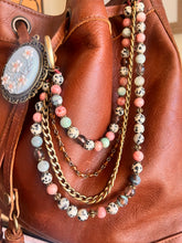 Load image into Gallery viewer, &quot;Solar Serenade&quot; Multi-Strand Beaded Bag Necklace
