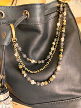 Load image into Gallery viewer, &quot;Lunar Luminance&quot; Multi-Strand Beaded Bag Necklace
