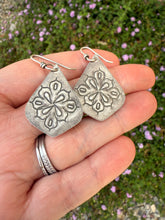 Load image into Gallery viewer, Hand Stamped Sterling Silver Lightweight Earrings

