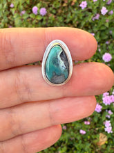 Load image into Gallery viewer, Handmade Sterling Silver Mystic Sage Turquoise and Variscite Ring - Size 5.25
