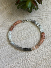 Load image into Gallery viewer, Handmade Sterling Silver Natural AAA Moonstone Gemstone Bracelet
