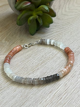 Load image into Gallery viewer, Handmade Sterling Silver Natural AAA Moonstone Gemstone Bracelet
