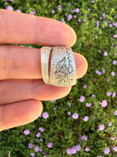 Load image into Gallery viewer, Up-cycled Vintage Sterling Silver Spoon Ring - Size 11.5 (adjustable)
