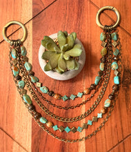 Load image into Gallery viewer, RESERVED - Custom Turquoise bag necklace for Jillian
