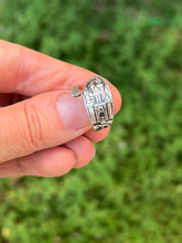 Load image into Gallery viewer, Handmade Vintage Up-Cycled Sterling Silver Walt Disney Productions Disneyland Spoon Ring
