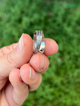 Load image into Gallery viewer, Handmade Vintage Up-Cycled Sterling Silver Walt Disney Productions Disneyland Spoon Ring

