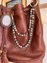 Load image into Gallery viewer, Autumn Radiance Multi-Strand Beaded Bag Necklace
