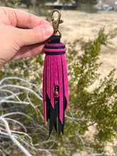 Load image into Gallery viewer, Handmade Cowhide Leather Clip Tassel
