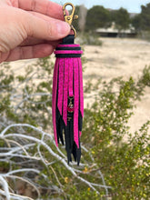 Load image into Gallery viewer, Handmade Cowhide Leather Clip Tassel

