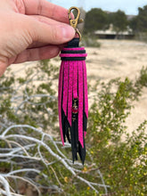 Load image into Gallery viewer, Handmade Cowhide Leather Clip Tassel
