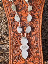 Load image into Gallery viewer, White Water Turquoise Statement Lariat Necklace
