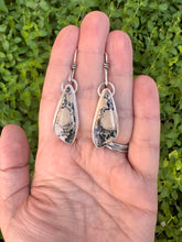 Load image into Gallery viewer, Sterling Silver Wild Horse Jasper Dangle Earrings
