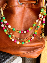 Load image into Gallery viewer, May Flowers Multi-Strand Beaded Bag Necklace
