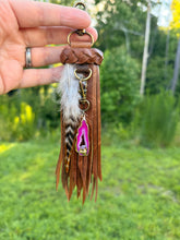 Load image into Gallery viewer, Interchangeable Bag Charm - Hot Pink Druzy Only
