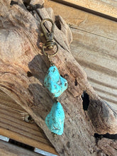 Load image into Gallery viewer, Interchangeable Bag Charm - Turquoise Nugget Only
