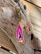Load image into Gallery viewer, Interchangeable Bag Charm - Hot Pink Druzy Only
