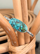 Load image into Gallery viewer, Natural Moon River Turquoise Cuff Bracelet
