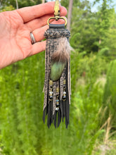 Load image into Gallery viewer, Handmade long cowhide leather clip tassel
