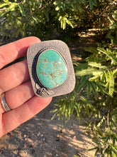 Load image into Gallery viewer, Handmade Sterling Silver Campitos Turquoise Bag Bolo
