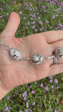 Load and play video in Gallery viewer, Wild Horse Jasper Necklace with Handmade Paperclip Chain
