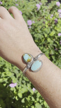 Load and play video in Gallery viewer, Turquoise Mountain and Royston Turquoise Cuff Bracelet
