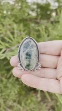 Load and play video in Gallery viewer, Handmade Sterling Silver Clear Creek Jasper Bag Bolo
