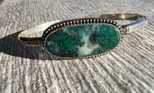 Load image into Gallery viewer, Handmade Sterling Silver Natural Chrysocolla Cuff Bracelet
