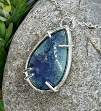 Load image into Gallery viewer, Handmade Sterling Silver Purple Moss Agate Pendant Necklace
